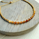 Load image into Gallery viewer, Amber Tourmaline Gemstone Bracelet