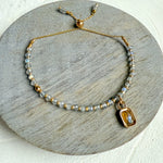 Load image into Gallery viewer, Rainbow Labradorite Gemstone Bracelet