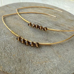 Load image into Gallery viewer, Smoky Quartz Threaders