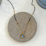 Load image into Gallery viewer, Blue Labradorite Charm Necklace