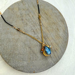 Load image into Gallery viewer, Blue Labradorite Charm Necklace