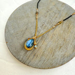 Load image into Gallery viewer, Blue Labradorite Charm Necklace