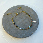 Load image into Gallery viewer, Green Onyx & Amazonite Lg Cross