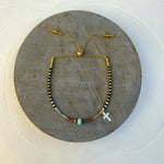 Load image into Gallery viewer, Green Onyx & Amazonite Lg Cross