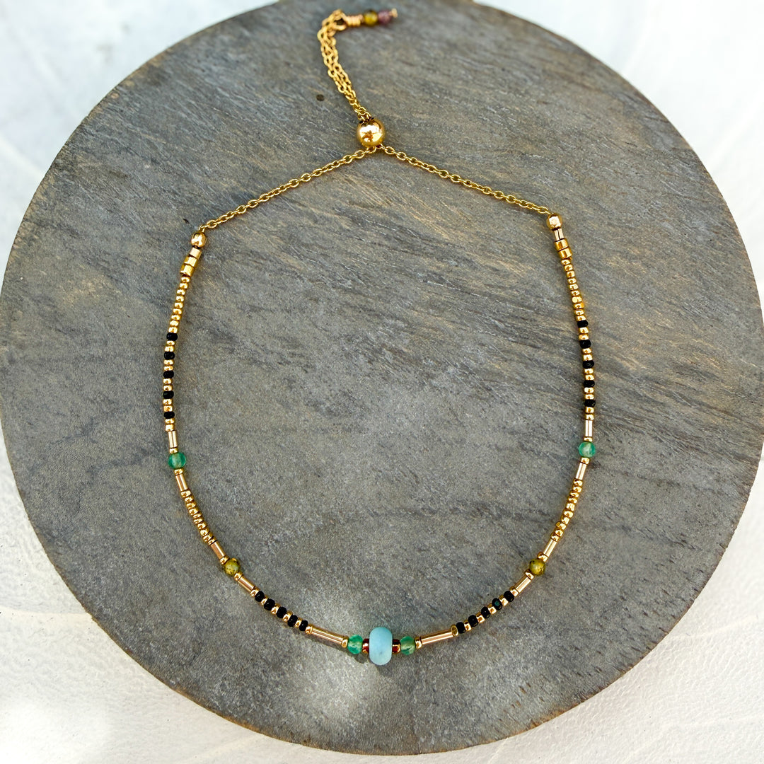 Boho Luxury Beaded Logos Bracelet