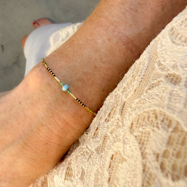 Boho Luxury Beaded Logos Bracelet