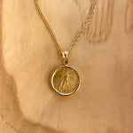 Load image into Gallery viewer, 1/10 oz. Gold American Eagle Coin Pendant
