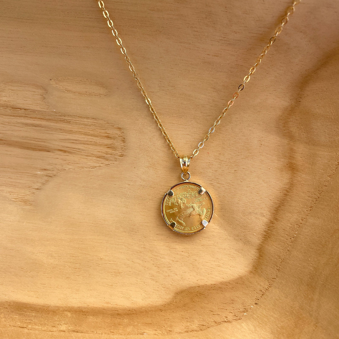 1/10 oz. Gold American Eagle Coin Pendant