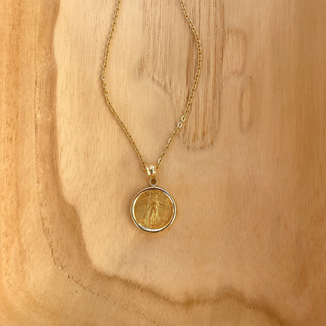 1/10 oz. Gold American Eagle Coin Pendant