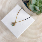 Load image into Gallery viewer, Green Labradorite Charm Necklace
