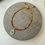 Load image into Gallery viewer, Vibrant Turquoise &amp; Carnelian Bracelet
