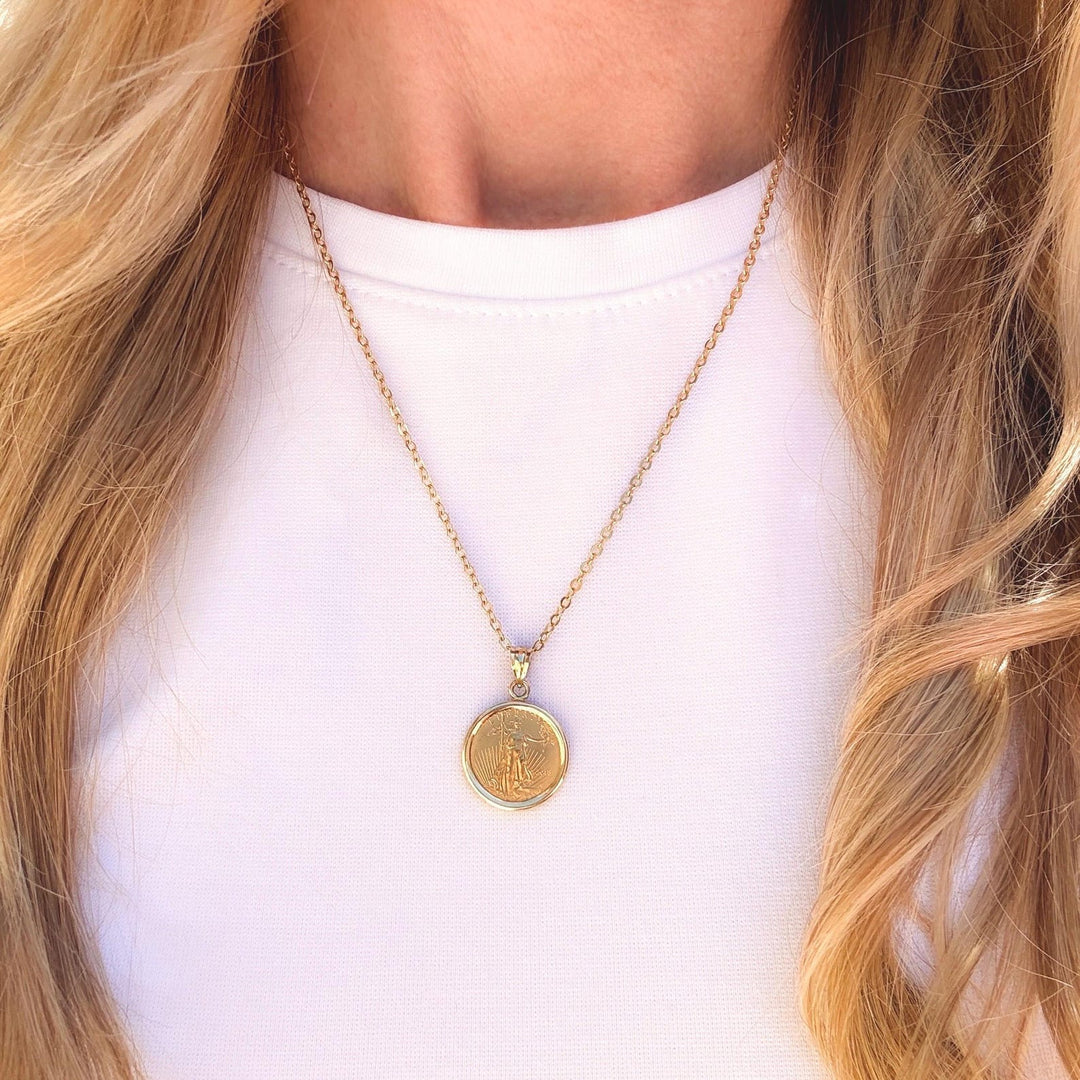 1/10 oz. Gold American Eagle Coin Pendant