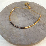 Load image into Gallery viewer, Smokey Quartz &amp; Midnight Blue Bracelet
