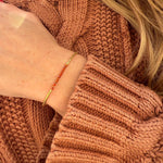 Load image into Gallery viewer, Orange Carnelian CZ Bracelet
