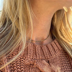 Load image into Gallery viewer, Dark Green Zircon Beaded Choker Necklace
