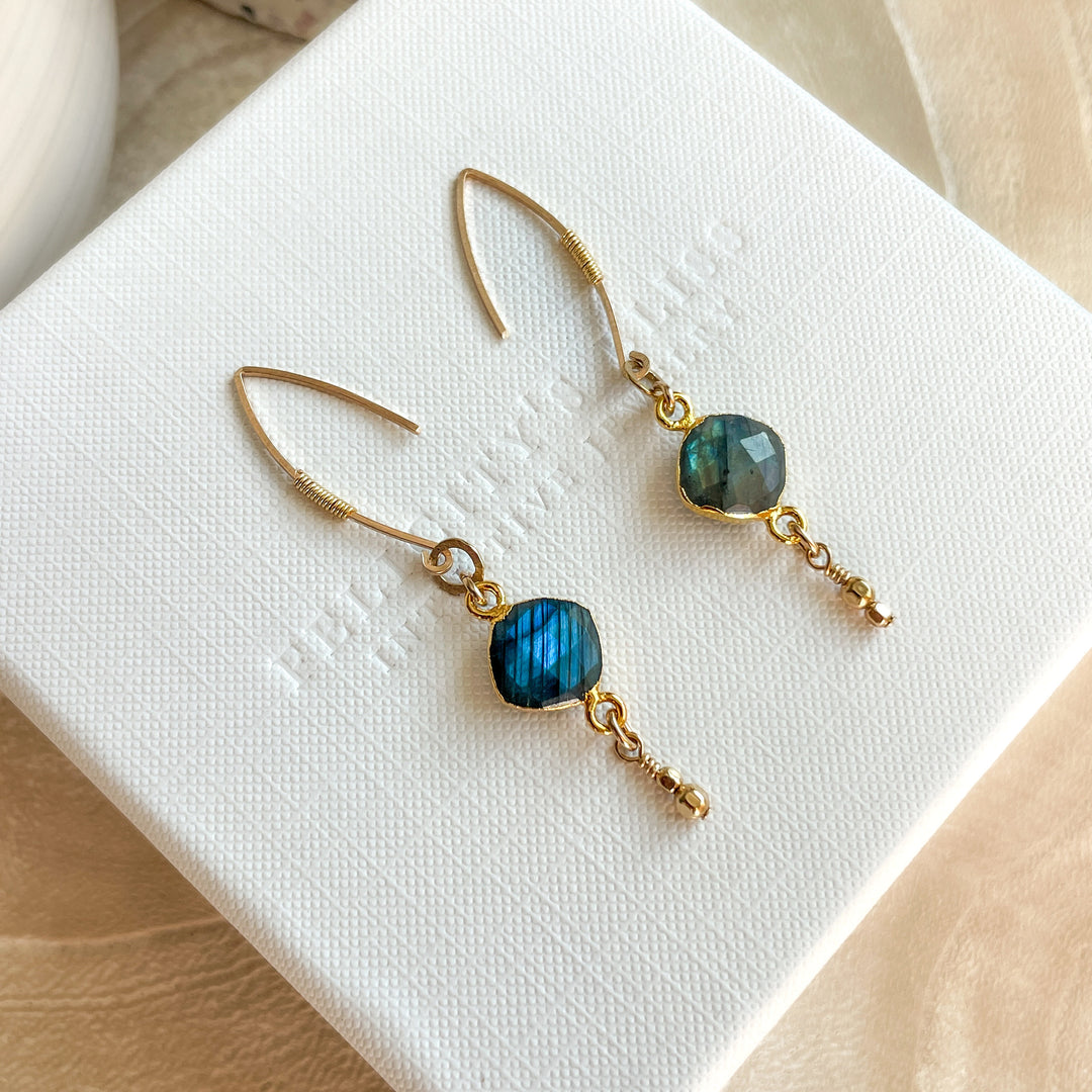 Mismatched Labradorite Threaders