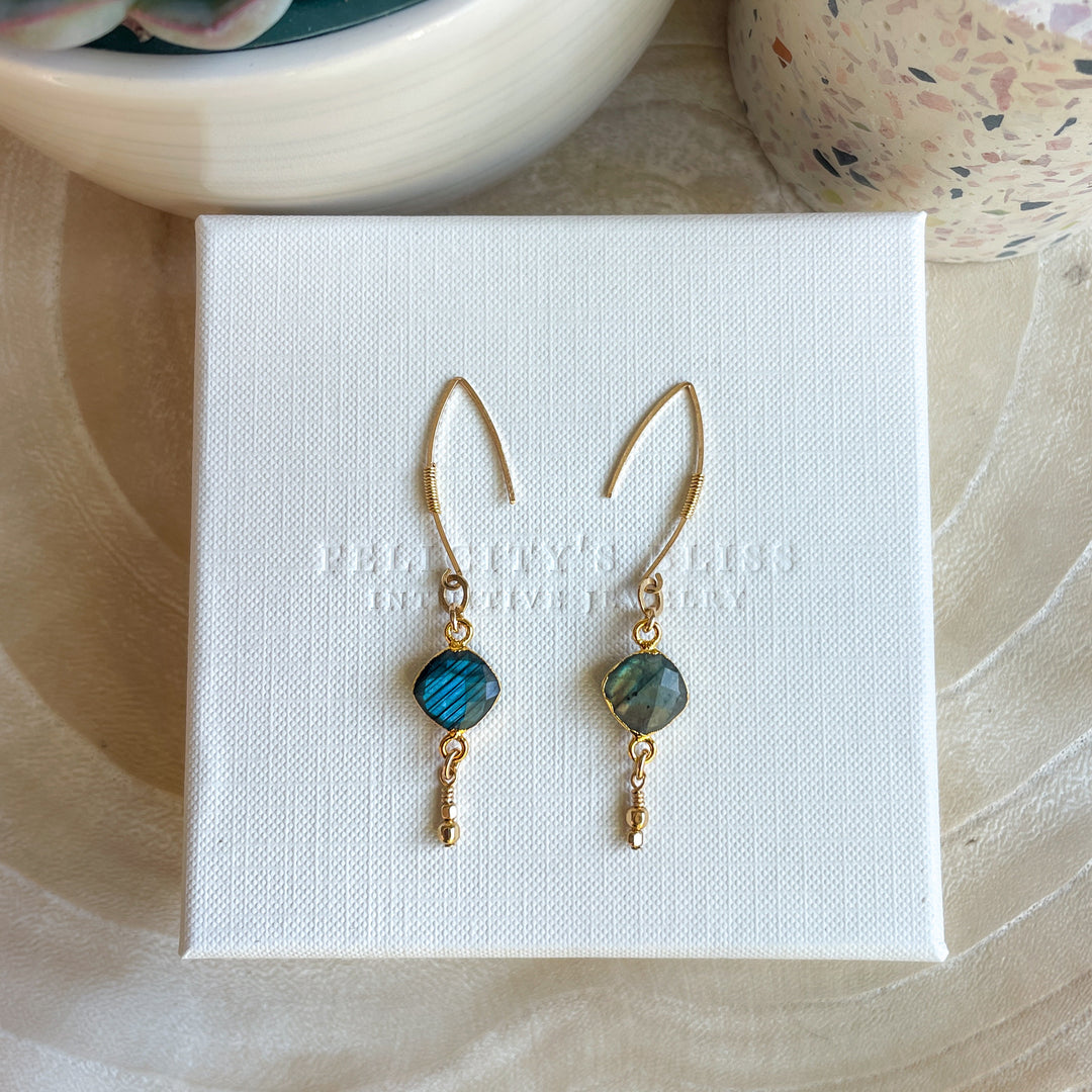 Mismatched Labradorite Threaders