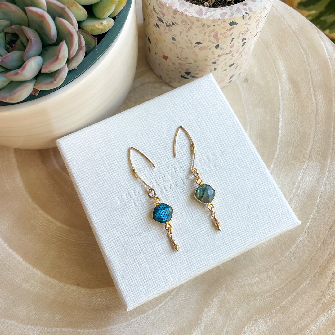 Mismatched Labradorite Threaders